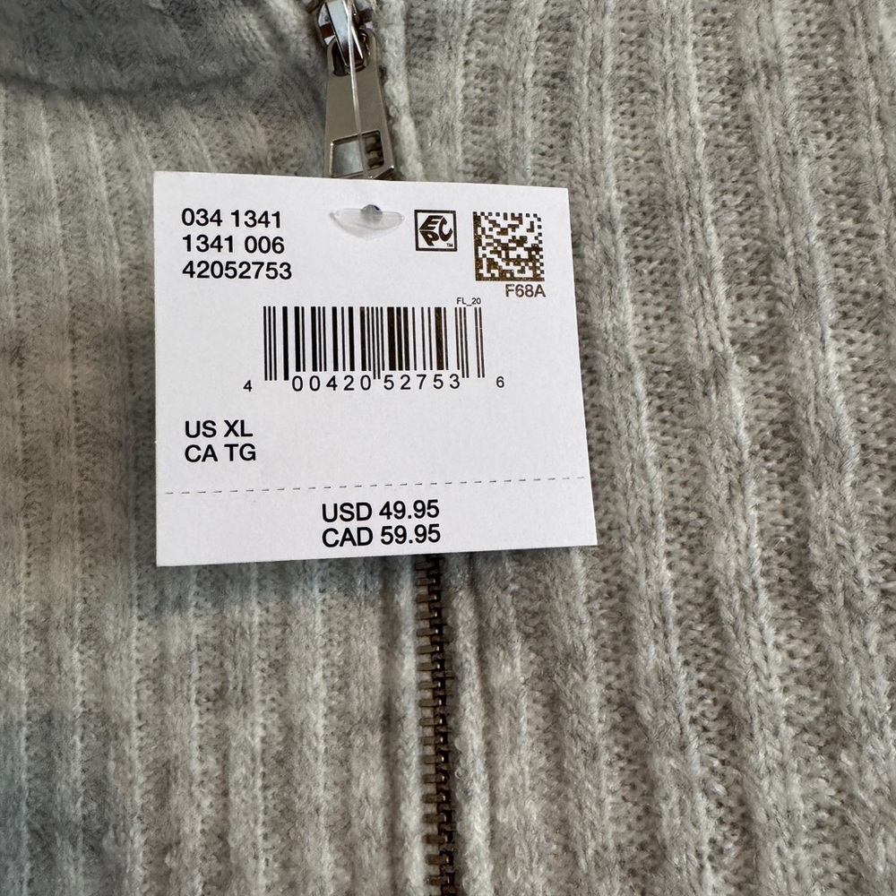 Gray Ribbed Sweater - Picture 2 of 2